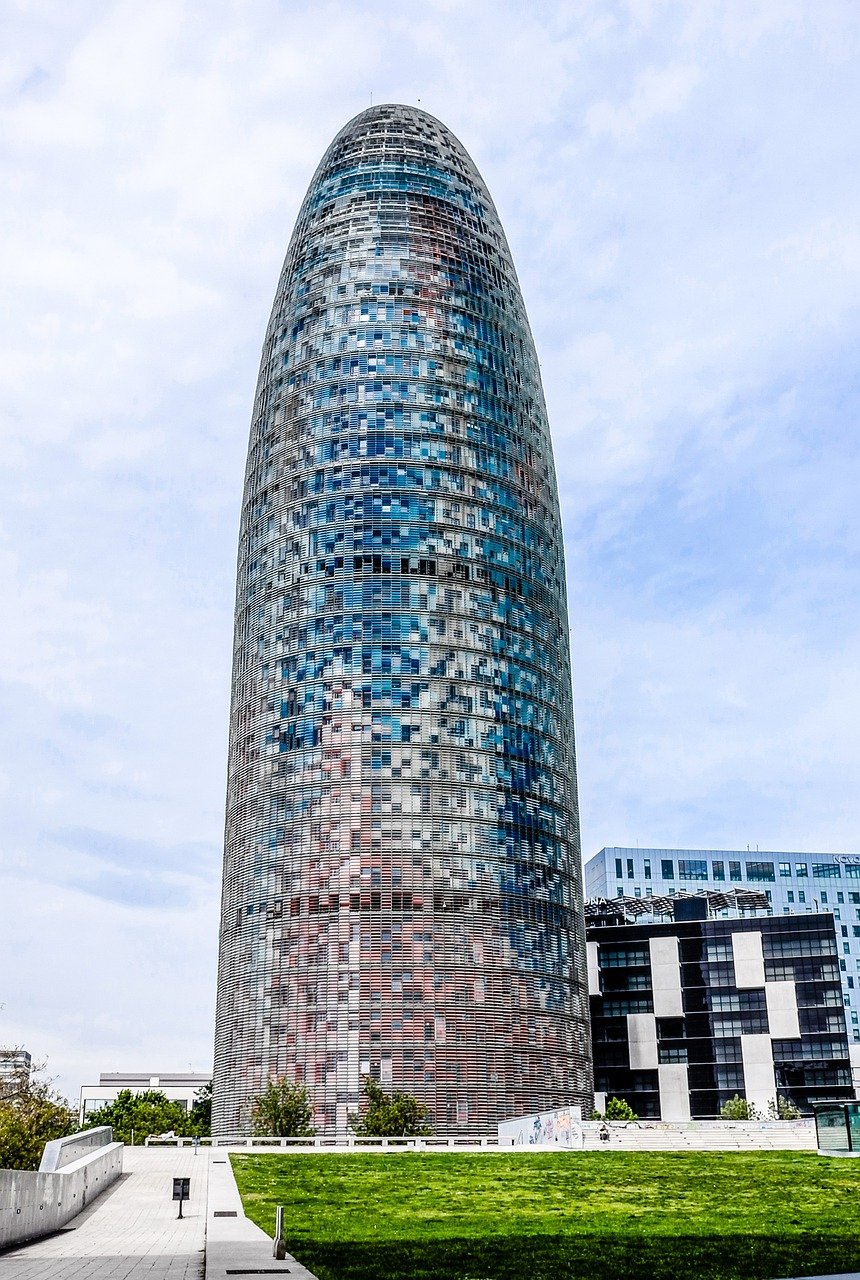 barcelona, torre glòries, tower